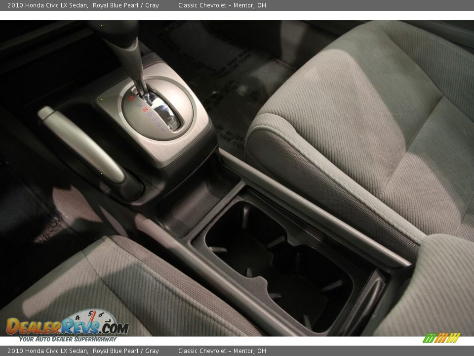 2010 Honda Civic LX Sedan Royal Blue Pearl / Gray Photo #11