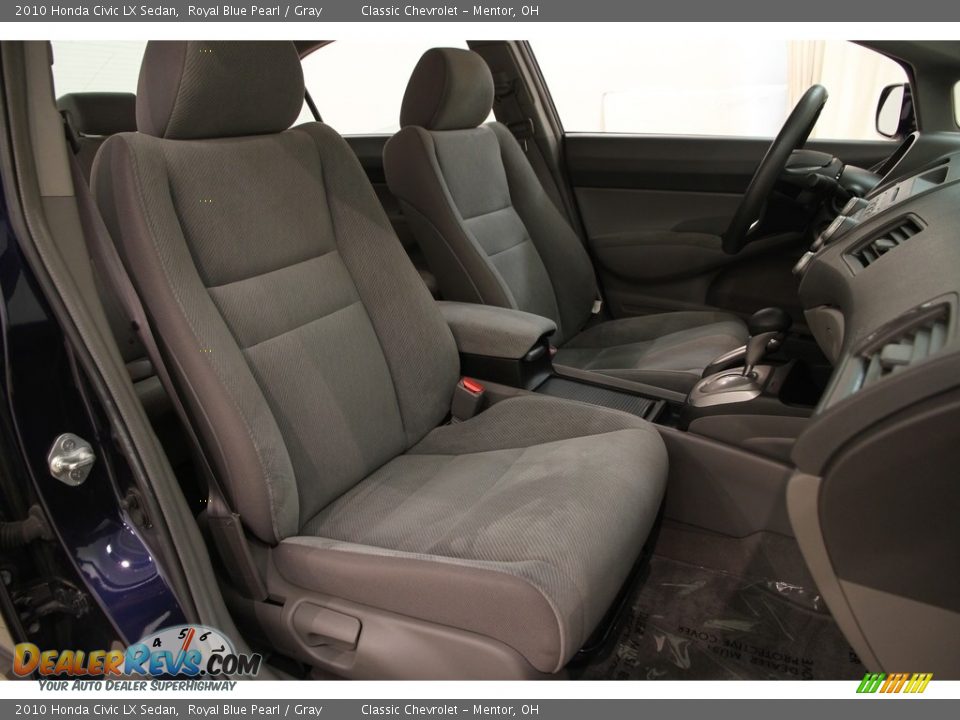 2010 Honda Civic LX Sedan Royal Blue Pearl / Gray Photo #12