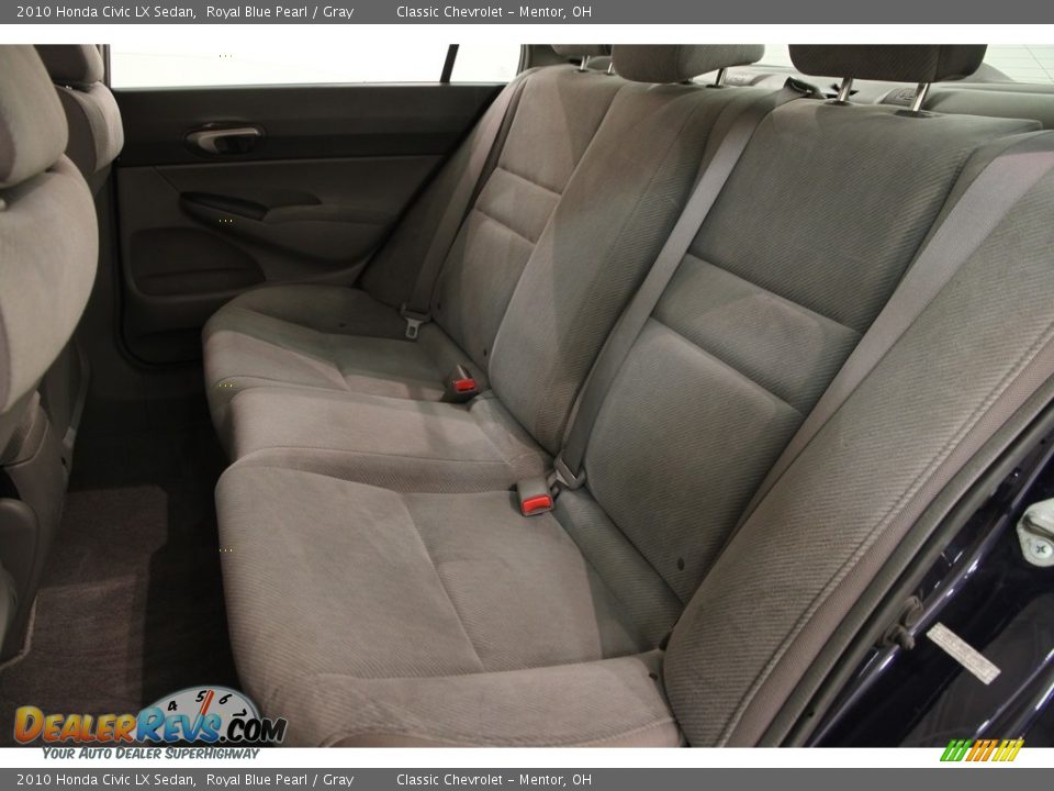 2010 Honda Civic LX Sedan Royal Blue Pearl / Gray Photo #14