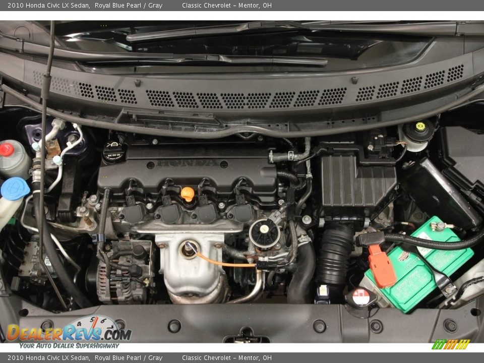 2010 Honda Civic LX Sedan Royal Blue Pearl / Gray Photo #16