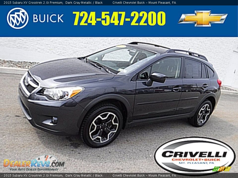 2015 Subaru XV Crosstrek 2.0i Premium Dark Gray Metallic / Black Photo #1