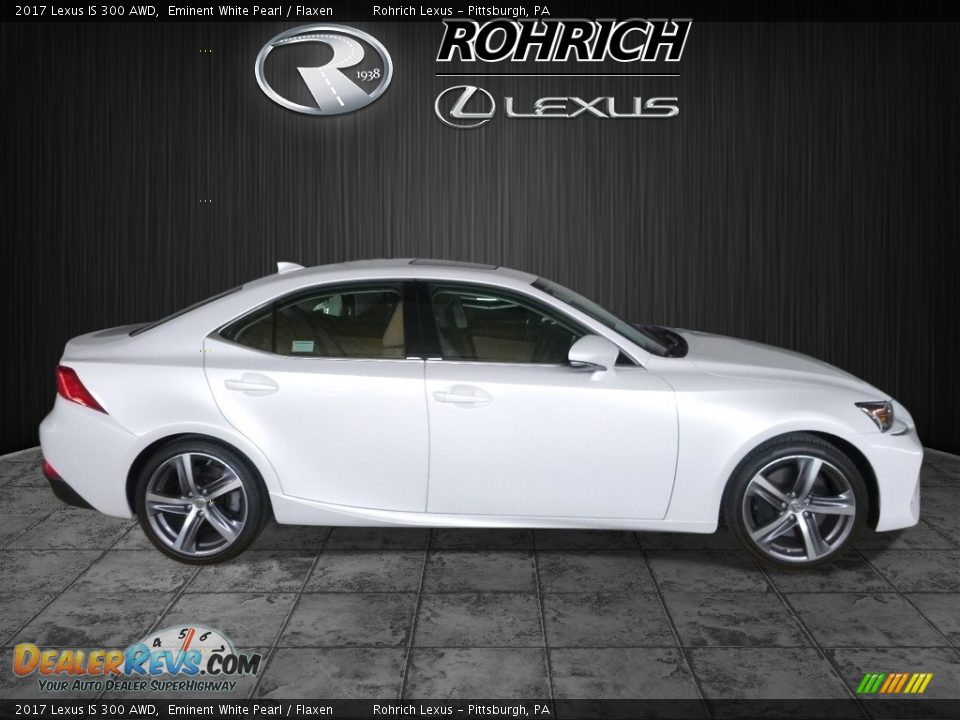 2017 Lexus IS 300 AWD Eminent White Pearl / Flaxen Photo #2