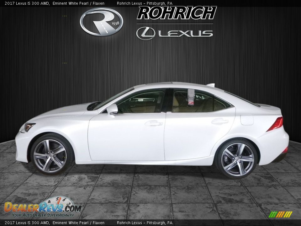 2017 Lexus IS 300 AWD Eminent White Pearl / Flaxen Photo #3
