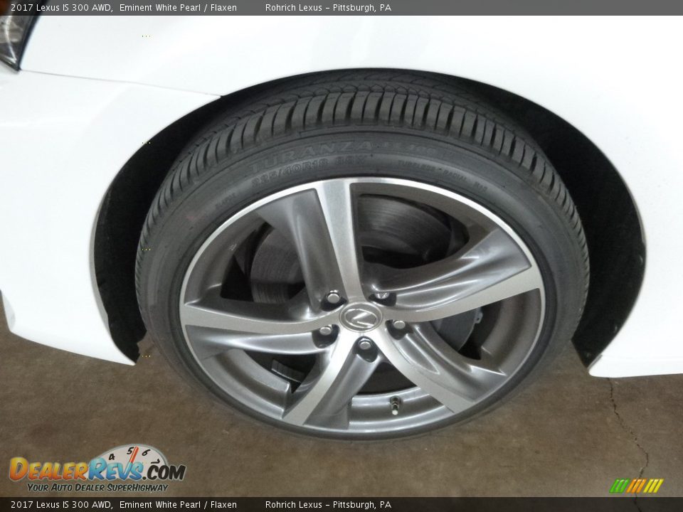 2017 Lexus IS 300 AWD Eminent White Pearl / Flaxen Photo #5