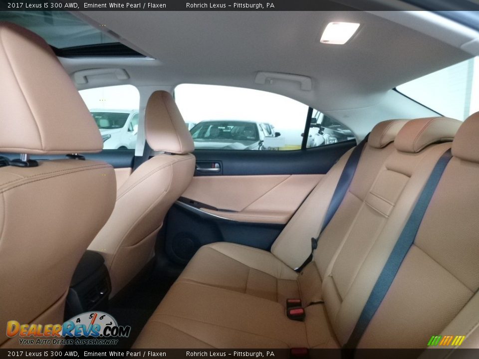 2017 Lexus IS 300 AWD Eminent White Pearl / Flaxen Photo #7