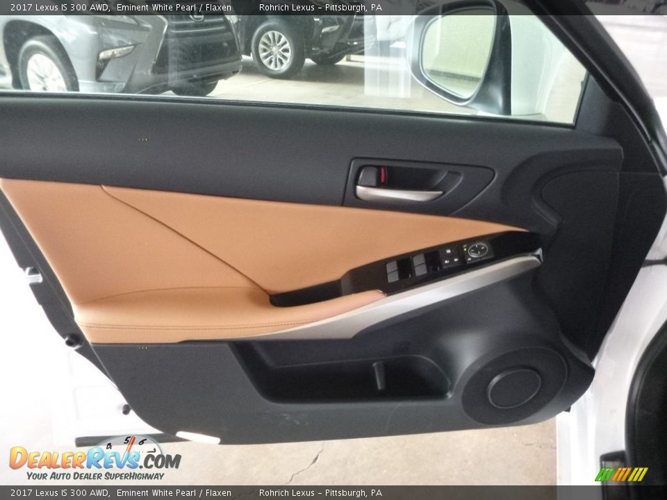 2017 Lexus IS 300 AWD Eminent White Pearl / Flaxen Photo #9