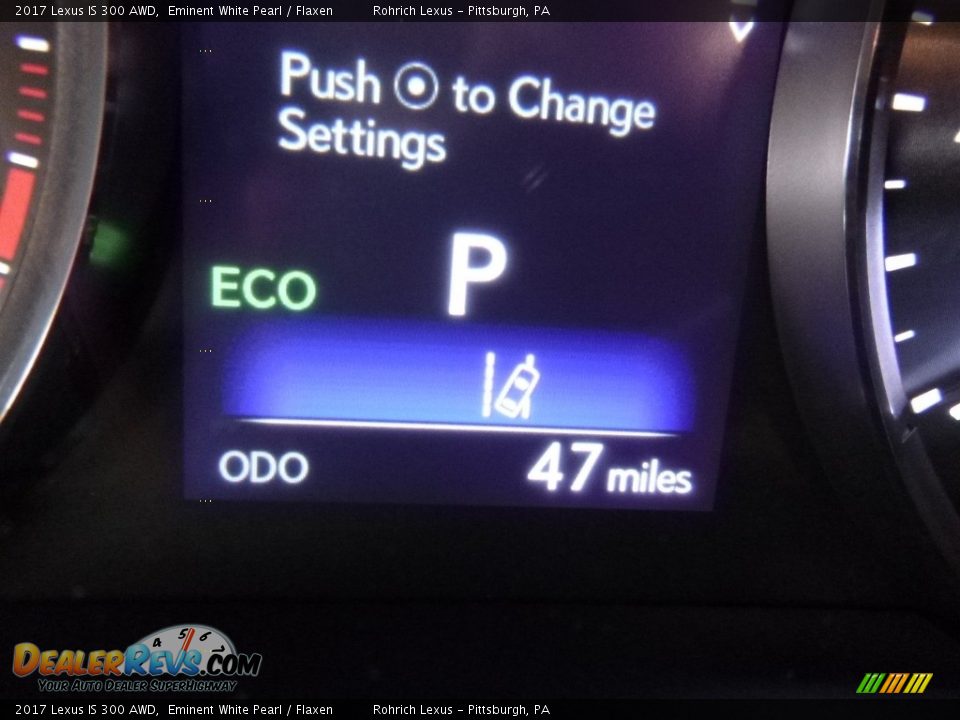 2017 Lexus IS 300 AWD Eminent White Pearl / Flaxen Photo #15