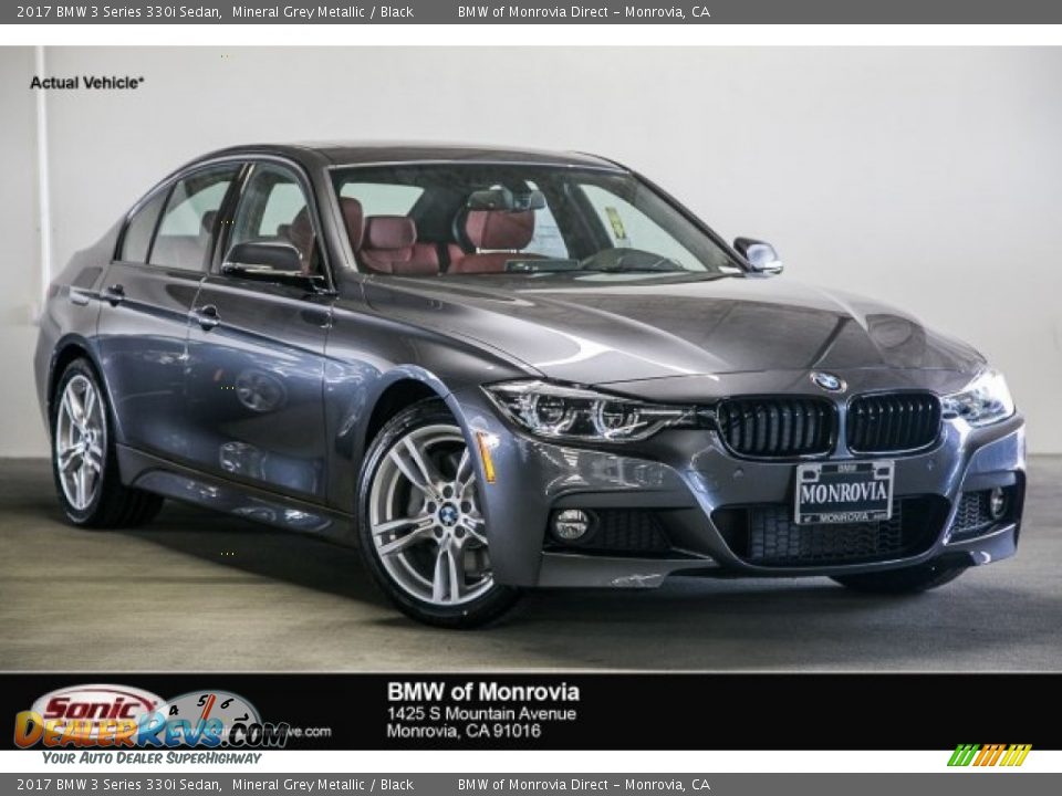 2017 BMW 3 Series 330i Sedan Mineral Grey Metallic / Black Photo #1
