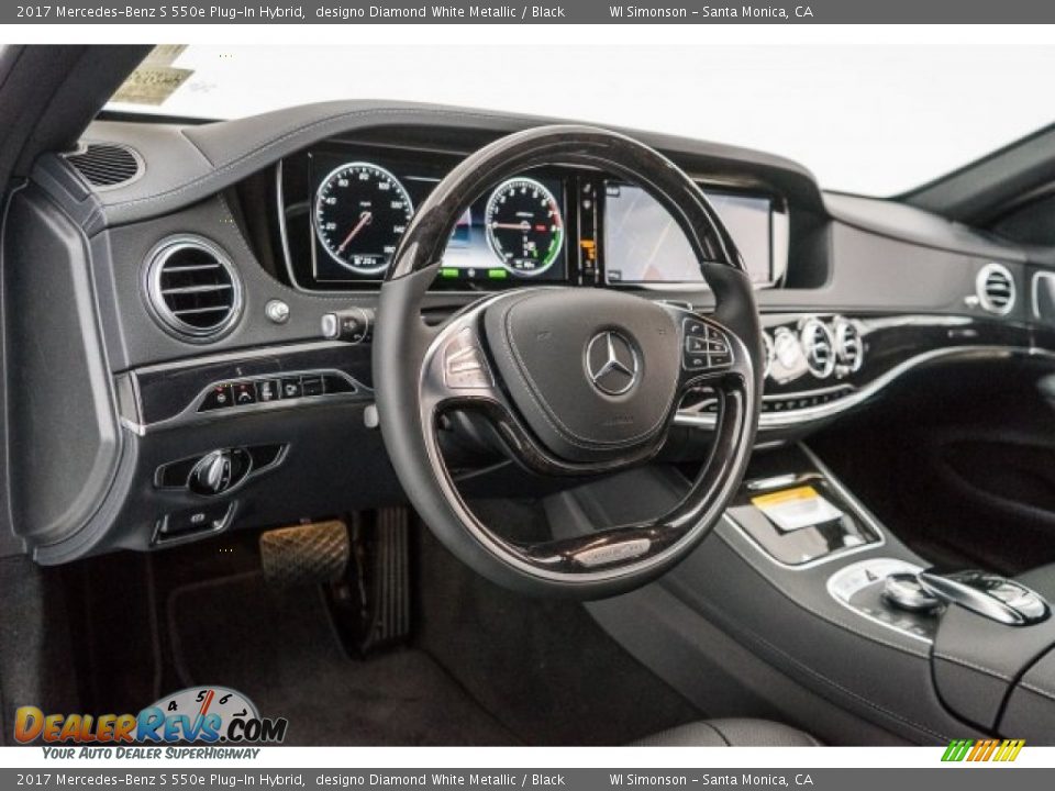 2017 Mercedes-Benz S 550e Plug-In Hybrid designo Diamond White Metallic / Black Photo #5