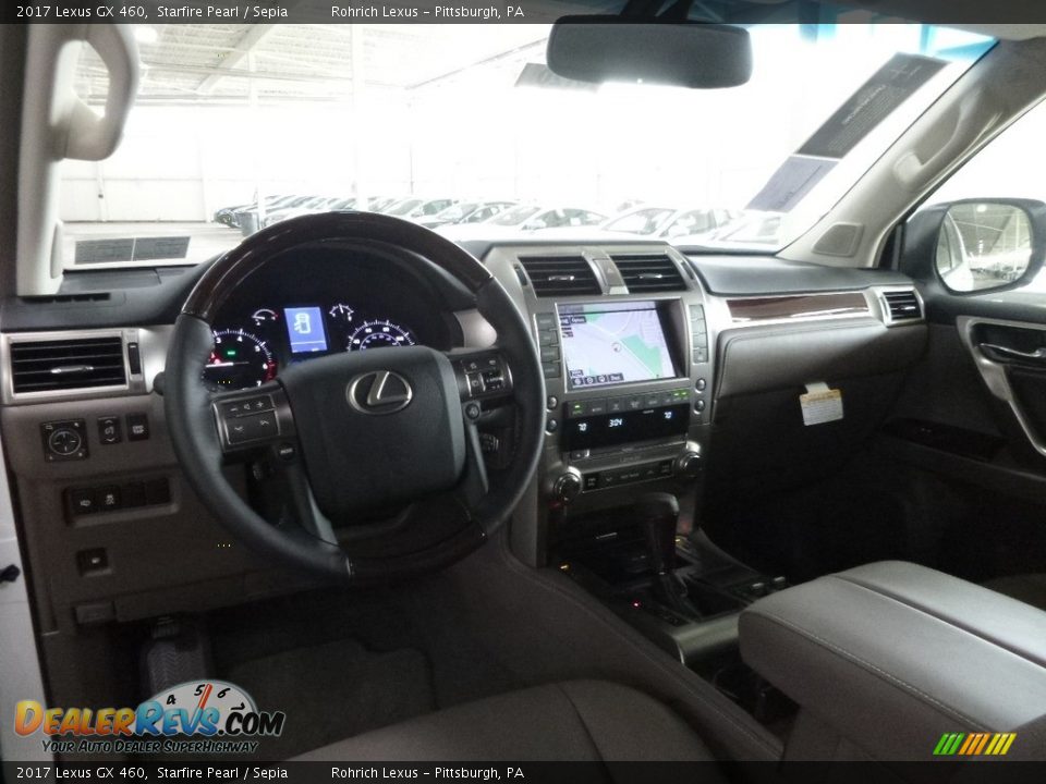 2017 Lexus GX 460 Starfire Pearl / Sepia Photo #9