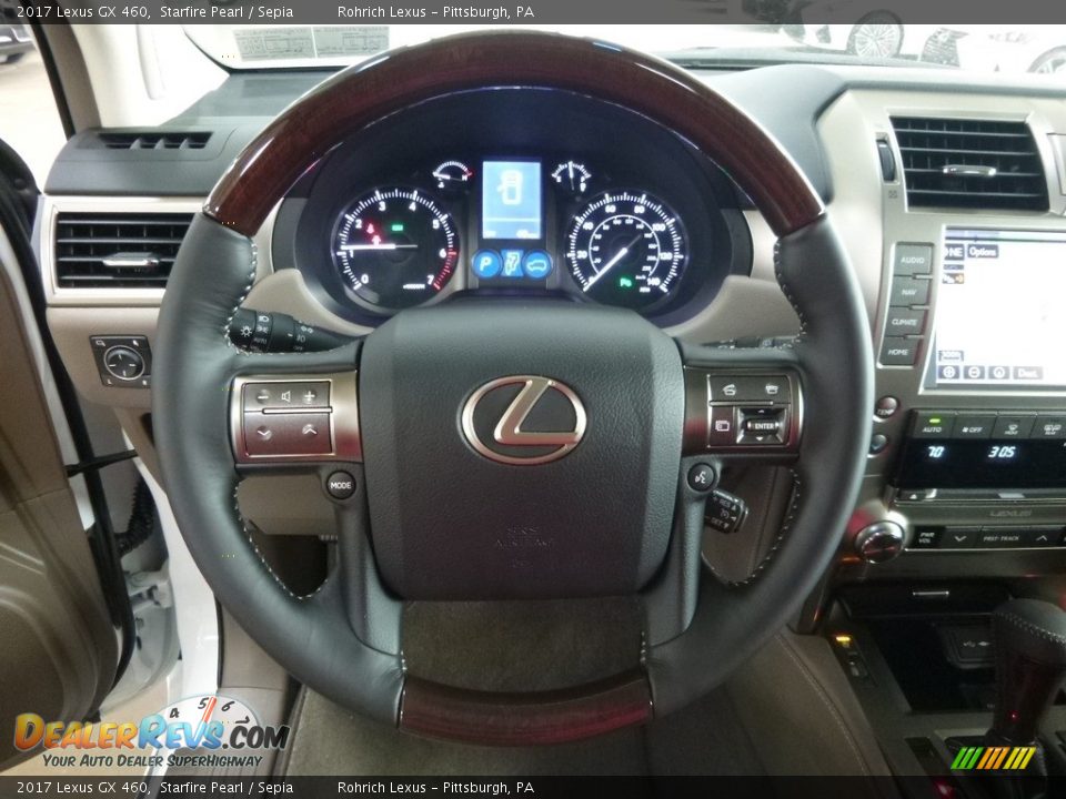 2017 Lexus GX 460 Starfire Pearl / Sepia Photo #12
