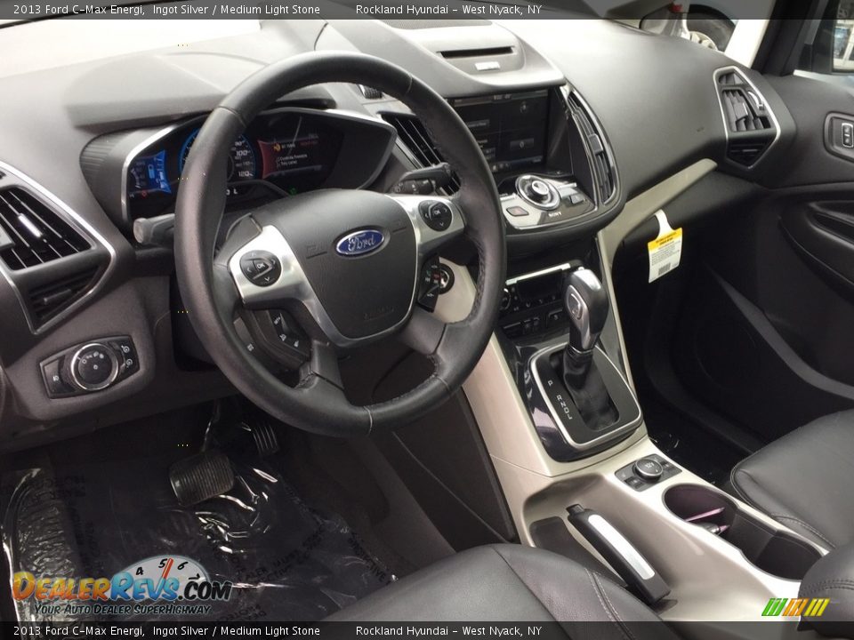 2013 Ford C-Max Energi Ingot Silver / Medium Light Stone Photo #7