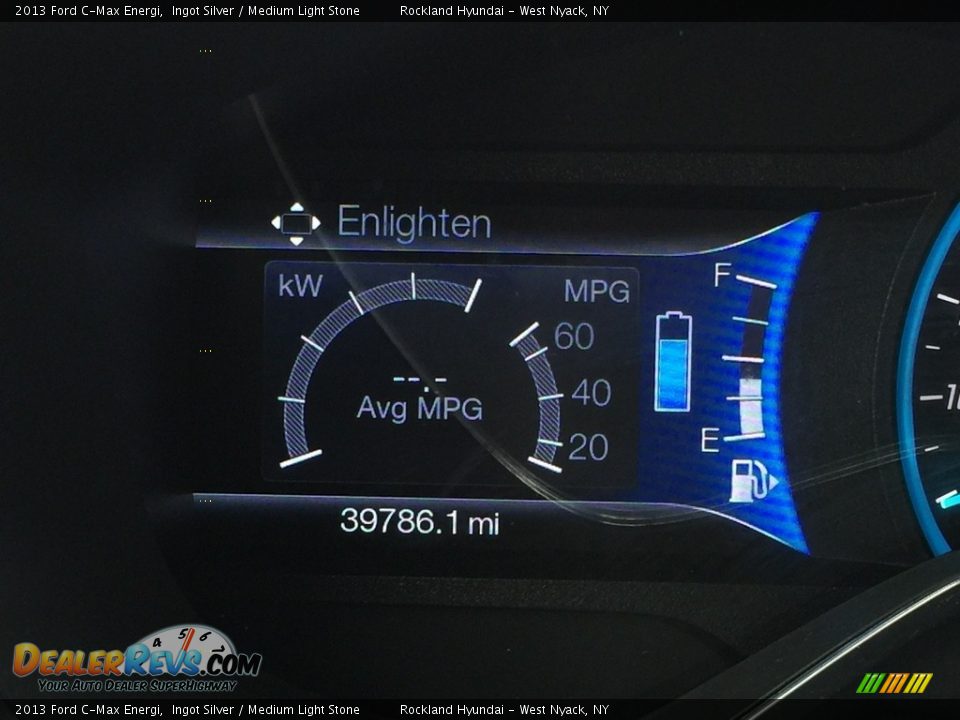 2013 Ford C-Max Energi Ingot Silver / Medium Light Stone Photo #10