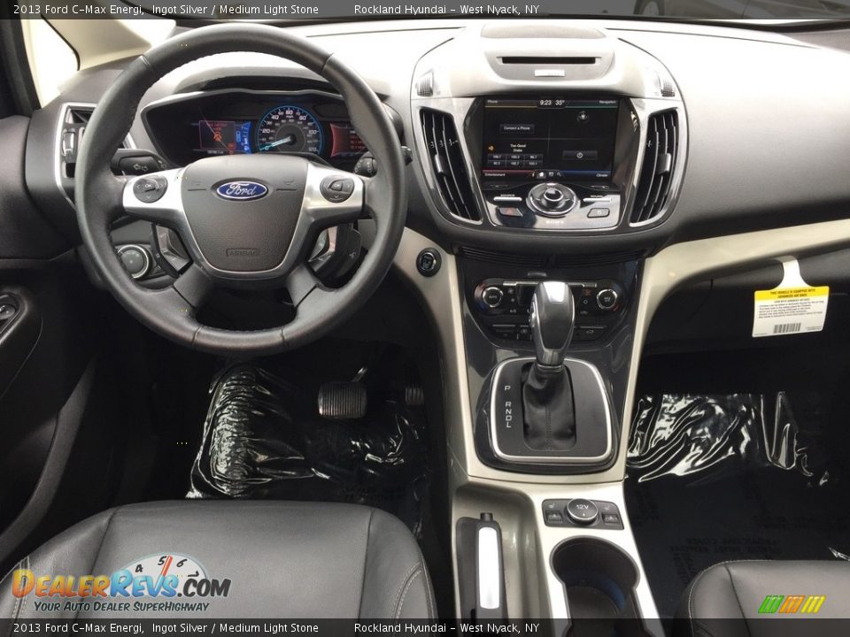 2013 Ford C-Max Energi Ingot Silver / Medium Light Stone Photo #11
