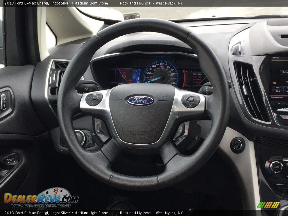 2013 Ford C-Max Energi Ingot Silver / Medium Light Stone Photo #14