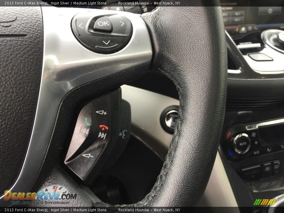 2013 Ford C-Max Energi Ingot Silver / Medium Light Stone Photo #16