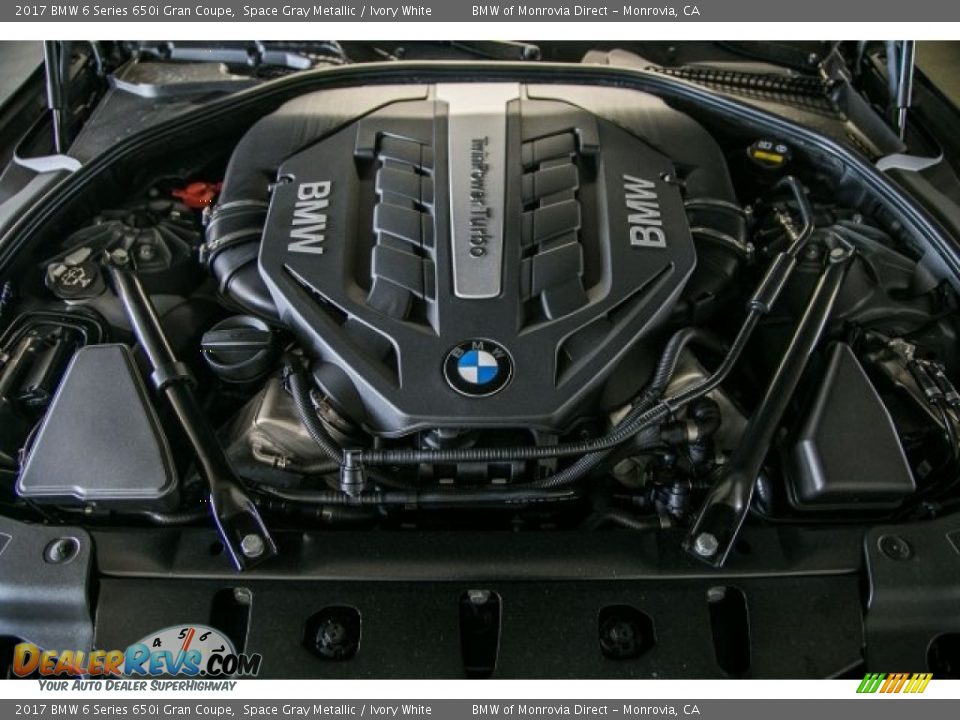 2017 BMW 6 Series 650i Gran Coupe 4.4 Liter DI TwinPower Turbocharged DOHC 32-Valve VVT V8 Engine Photo #8
