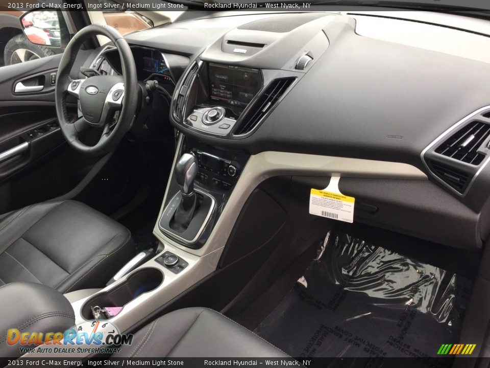 2013 Ford C-Max Energi Ingot Silver / Medium Light Stone Photo #22