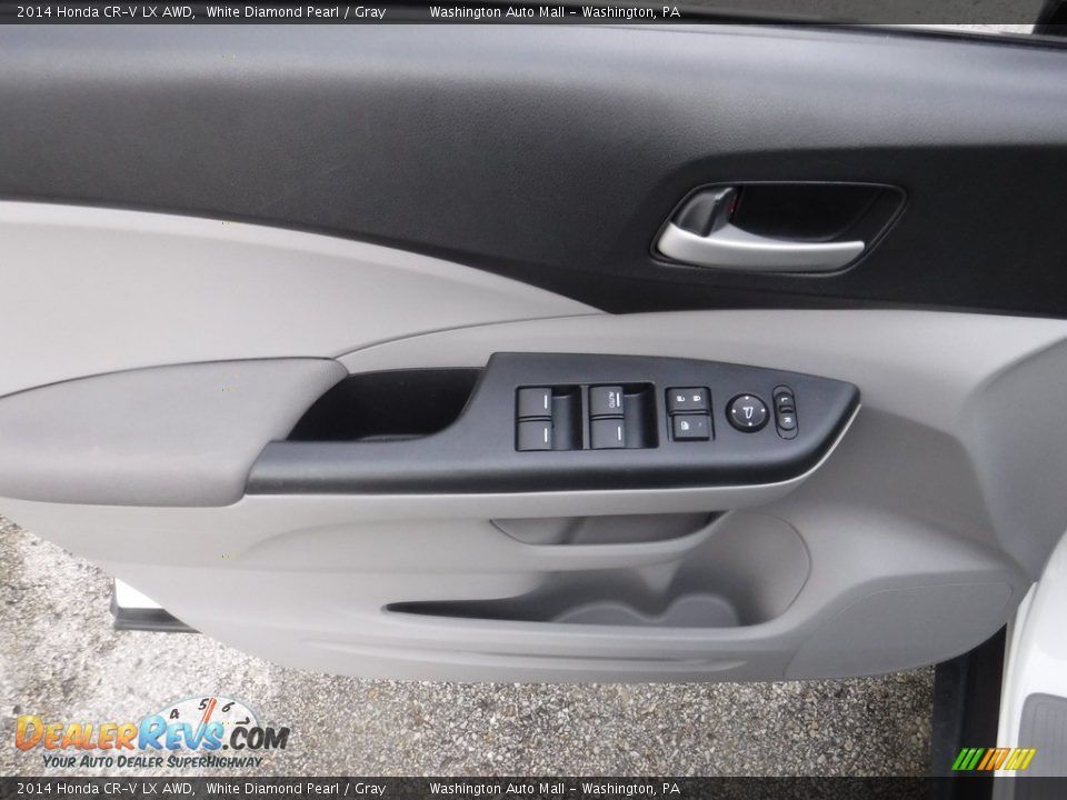 2014 Honda CR-V LX AWD White Diamond Pearl / Gray Photo #10