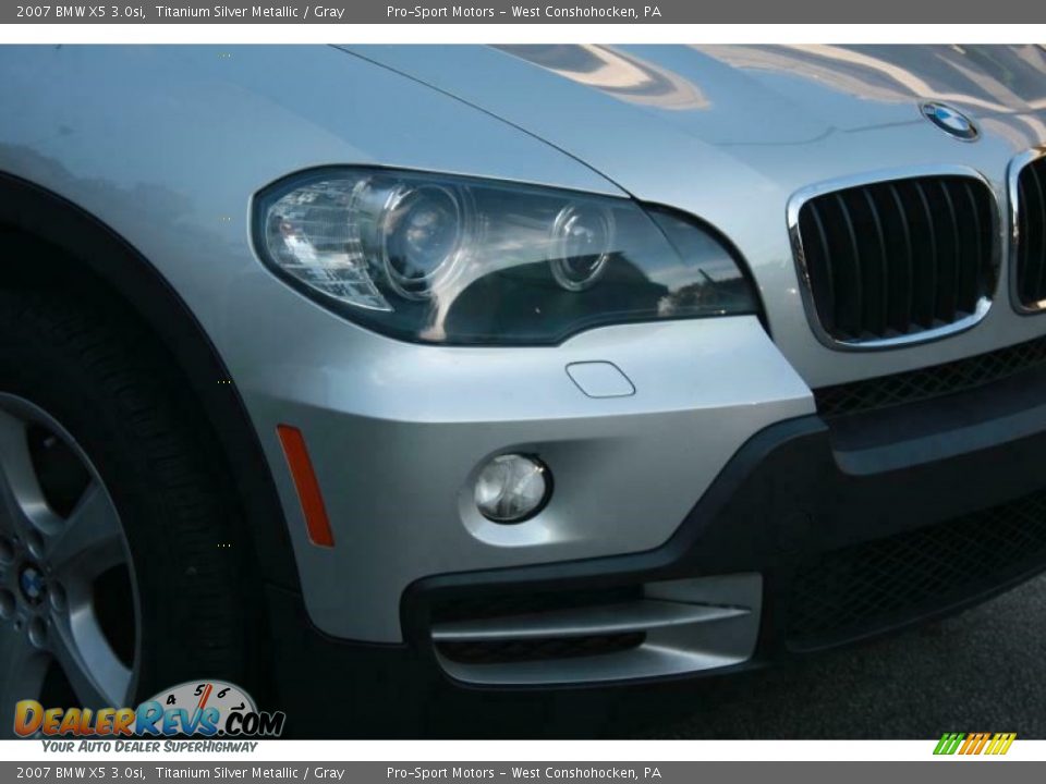 2007 BMW X5 3.0si Titanium Silver Metallic / Gray Photo #5