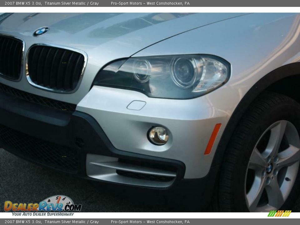 2007 BMW X5 3.0si Titanium Silver Metallic / Gray Photo #8