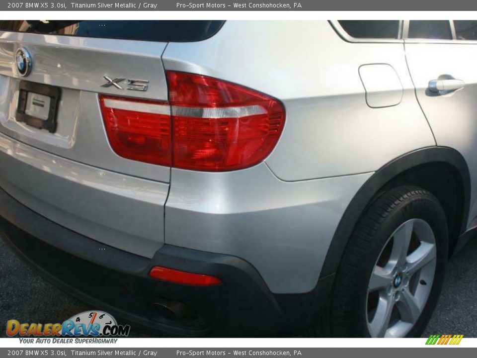 2007 BMW X5 3.0si Titanium Silver Metallic / Gray Photo #13