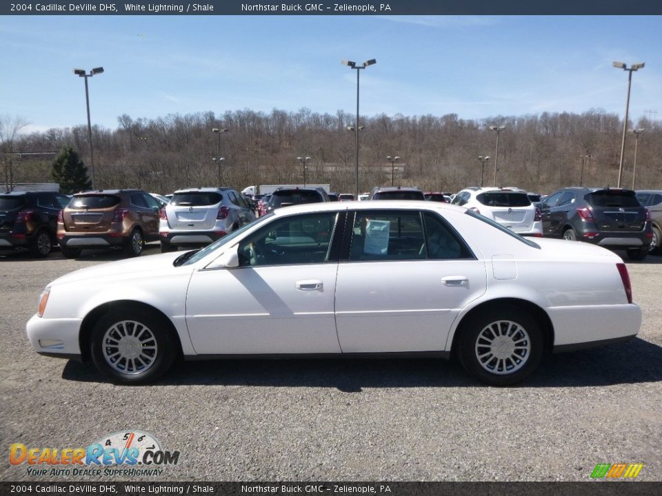 2004 Cadillac DeVille DHS White Lightning / Shale Photo #12