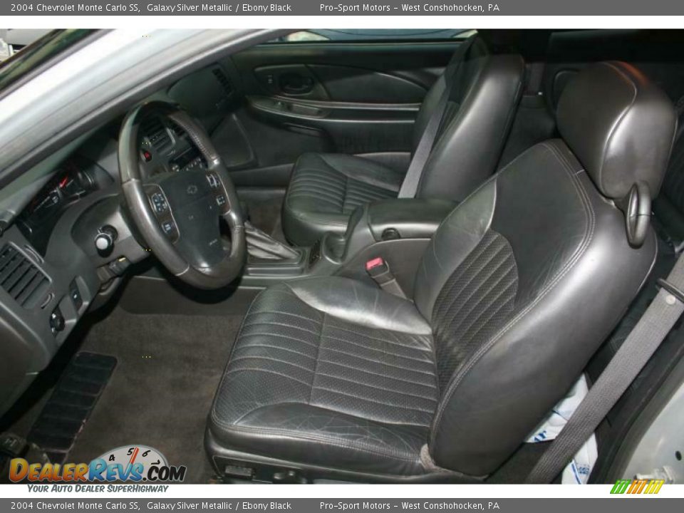 2004 Chevrolet Monte Carlo SS Galaxy Silver Metallic / Ebony Black Photo #22