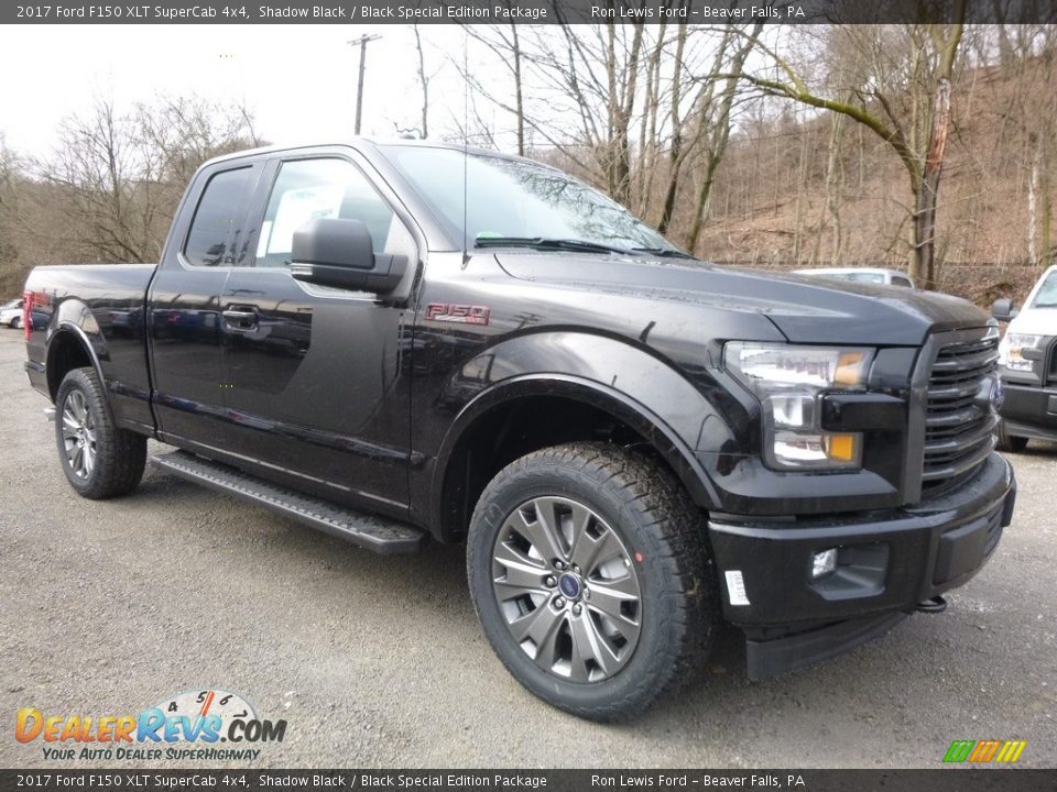 2017 Ford F150 XLT SuperCab 4x4 Shadow Black / Black Special Edition Package Photo #8