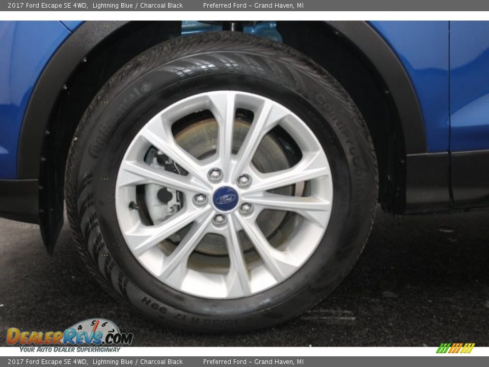 2017 Ford Escape SE 4WD Lightning Blue / Charcoal Black Photo #29