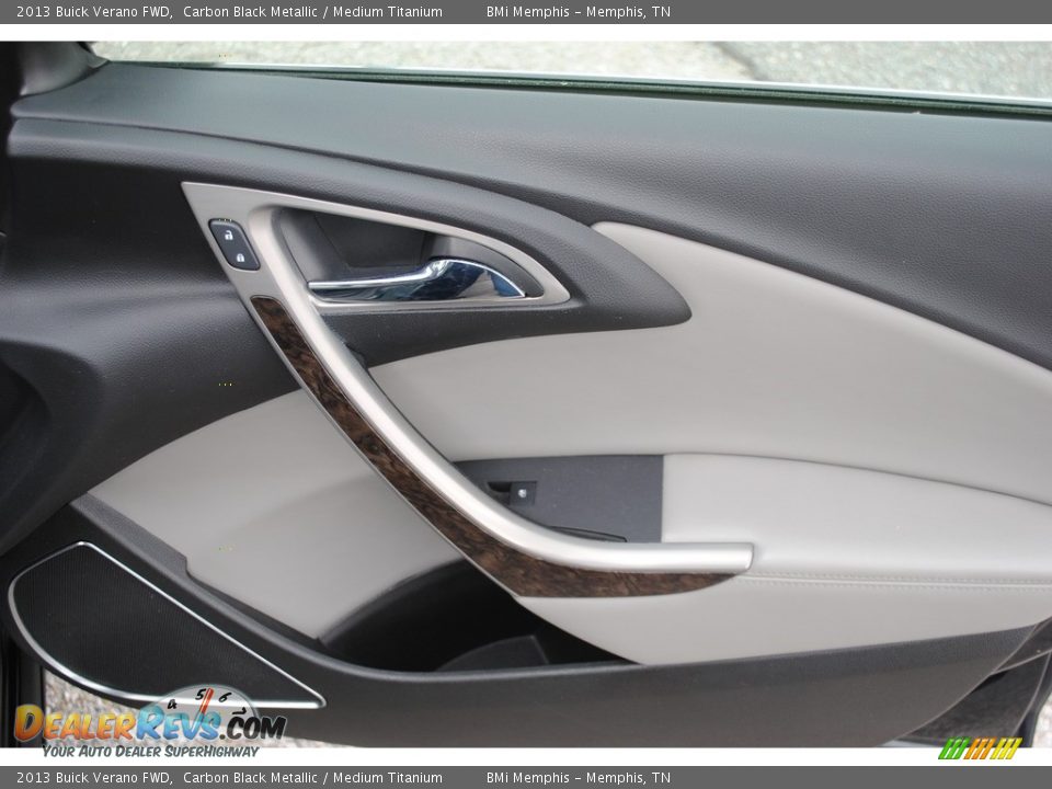 2013 Buick Verano FWD Carbon Black Metallic / Medium Titanium Photo #25