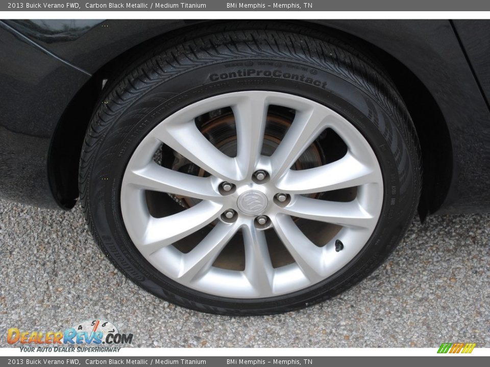 2013 Buick Verano FWD Carbon Black Metallic / Medium Titanium Photo #31