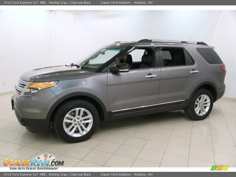2014 Ford Explorer XLT 4WD Sterling Gray / Charcoal Black Photo #3
