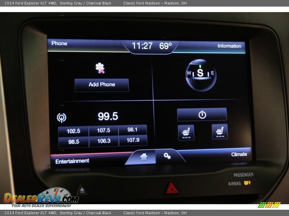 2014 Ford Explorer XLT 4WD Sterling Gray / Charcoal Black Photo #9