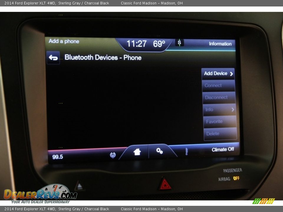 2014 Ford Explorer XLT 4WD Sterling Gray / Charcoal Black Photo #12