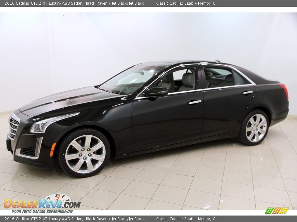 2016 Cadillac CTS 2.0T Luxury AWD Sedan Black Raven / Jet Black/Jet Black Photo #3
