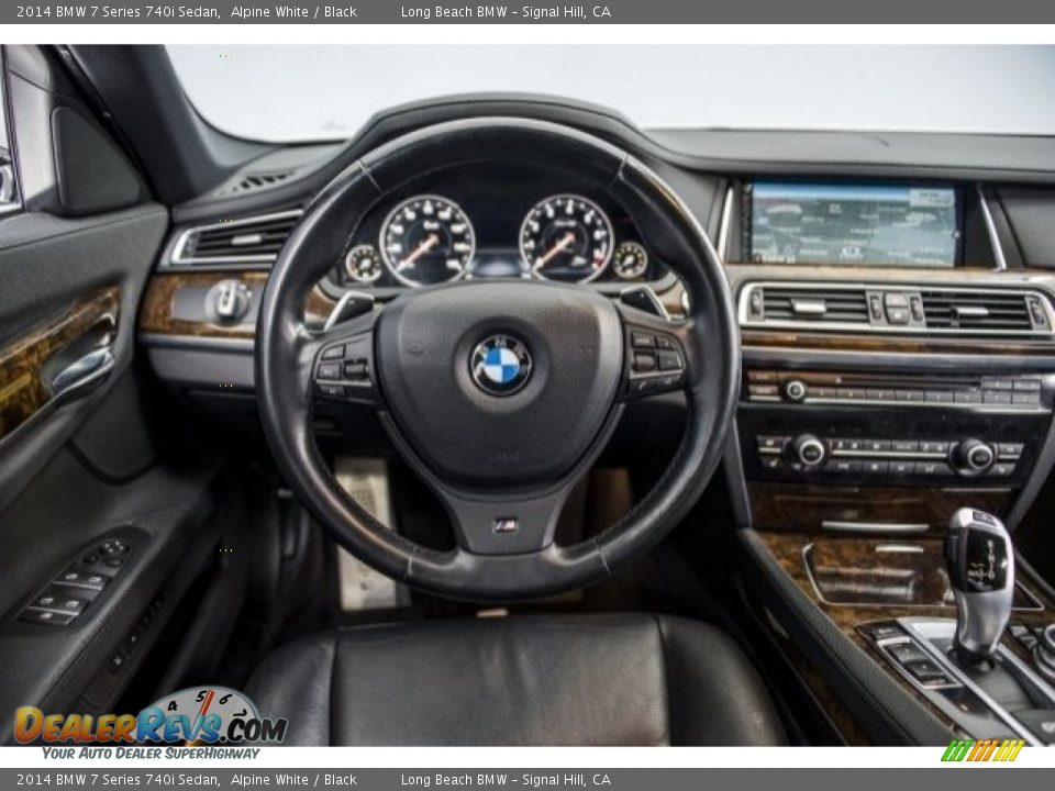 2014 BMW 7 Series 740i Sedan Alpine White / Black Photo #4