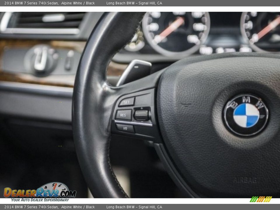 2014 BMW 7 Series 740i Sedan Alpine White / Black Photo #13