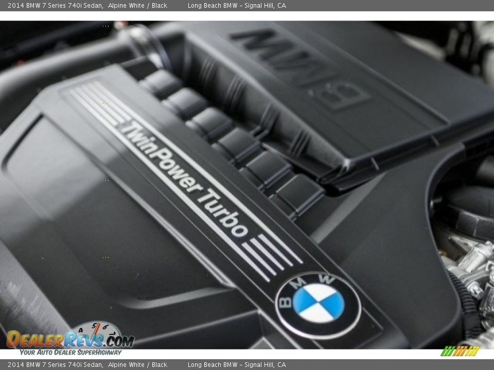 2014 BMW 7 Series 740i Sedan Alpine White / Black Photo #22