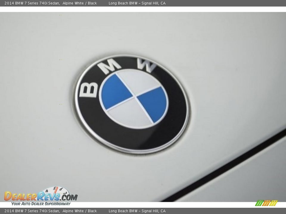 2014 BMW 7 Series 740i Sedan Alpine White / Black Photo #24