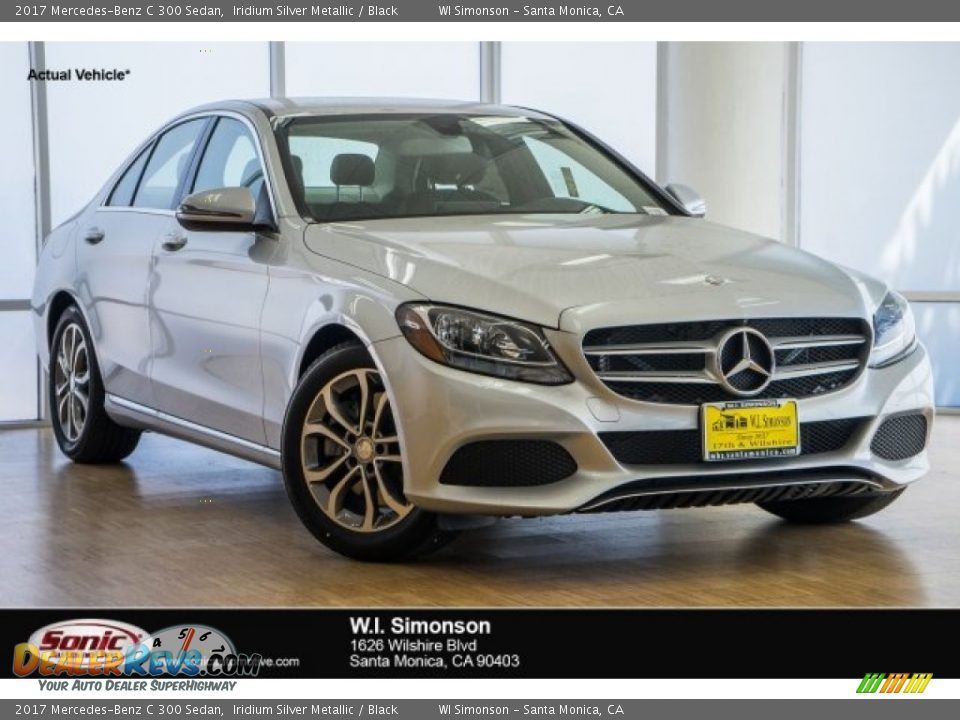 2017 Mercedes-Benz C 300 Sedan Iridium Silver Metallic / Black Photo #1