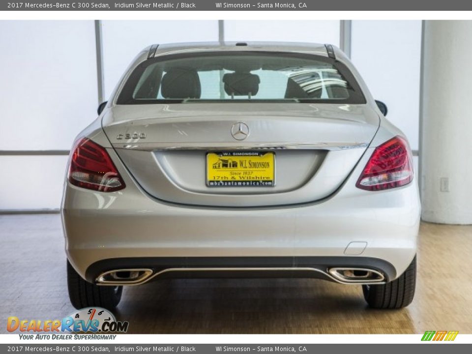 2017 Mercedes-Benz C 300 Sedan Iridium Silver Metallic / Black Photo #4