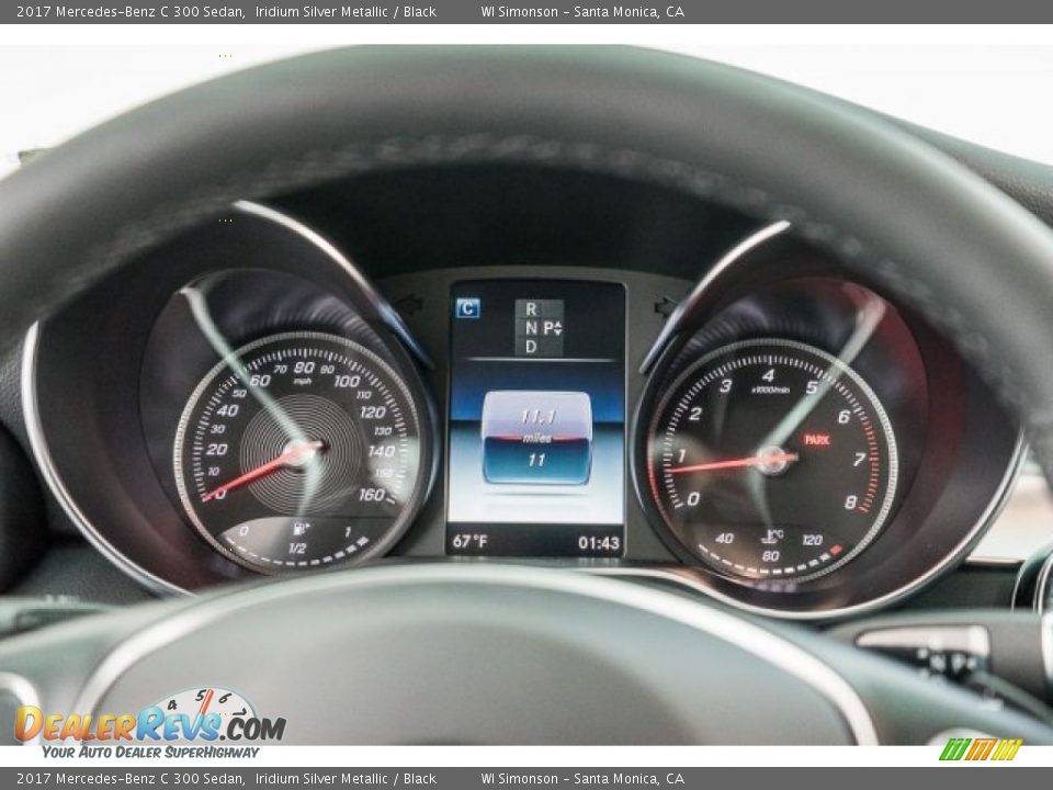 2017 Mercedes-Benz C 300 Sedan Iridium Silver Metallic / Black Photo #7