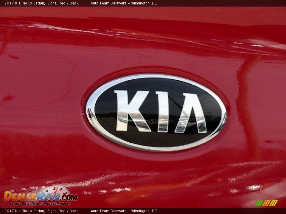 2017 Kia Rio LX Sedan Signal Red / Black Photo #21