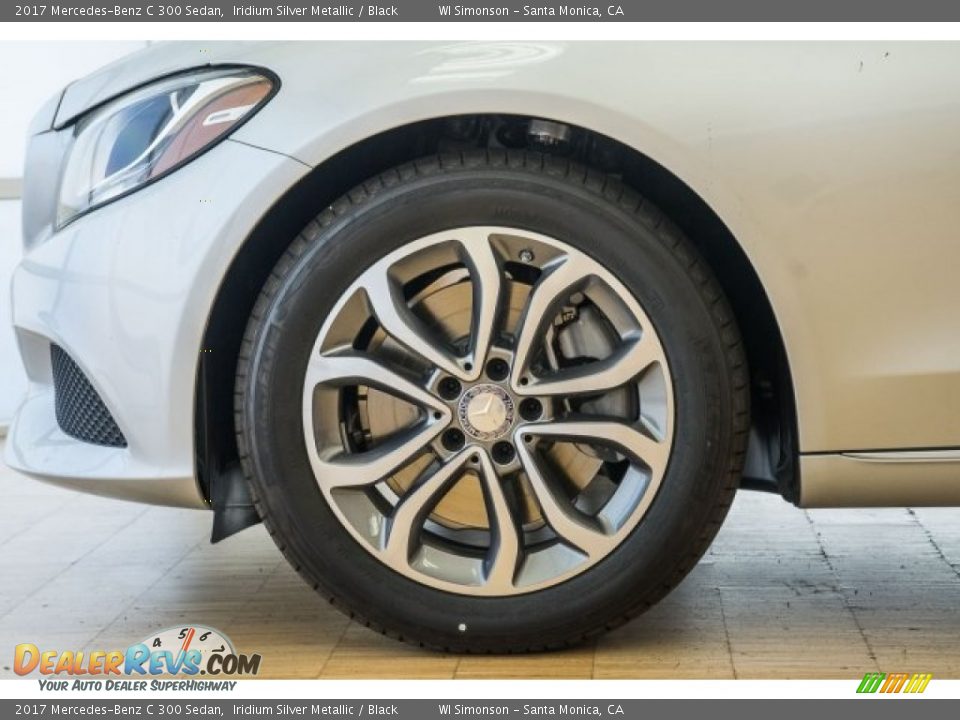 2017 Mercedes-Benz C 300 Sedan Iridium Silver Metallic / Black Photo #10