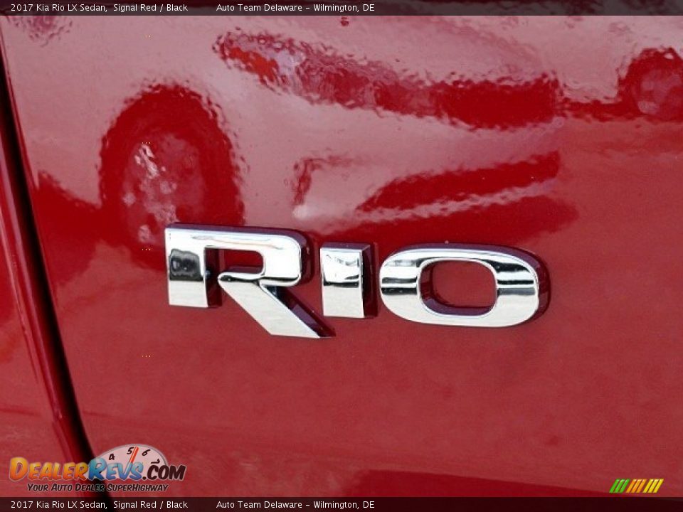 2017 Kia Rio LX Sedan Signal Red / Black Photo #24