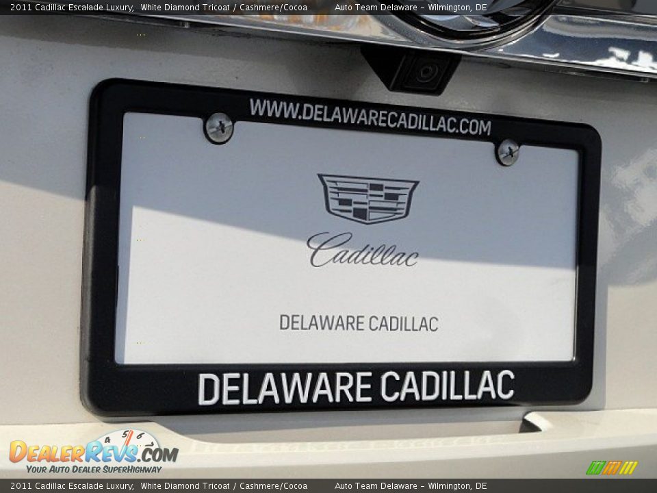 2011 Cadillac Escalade Luxury White Diamond Tricoat / Cashmere/Cocoa Photo #36