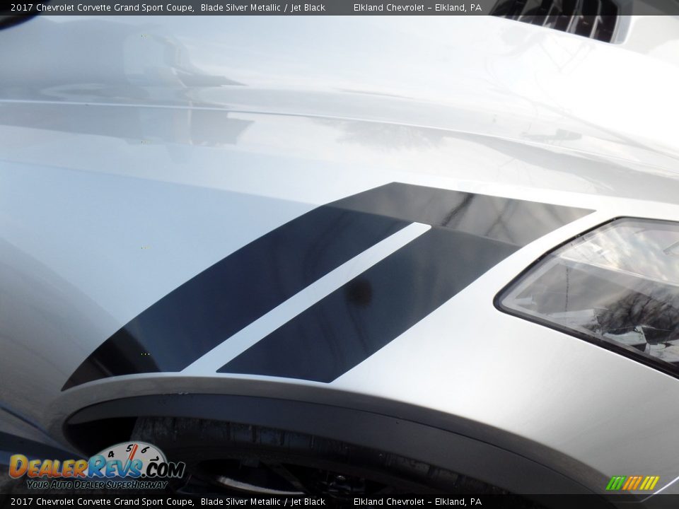 2017 Chevrolet Corvette Grand Sport Coupe Blade Silver Metallic / Jet Black Photo #12