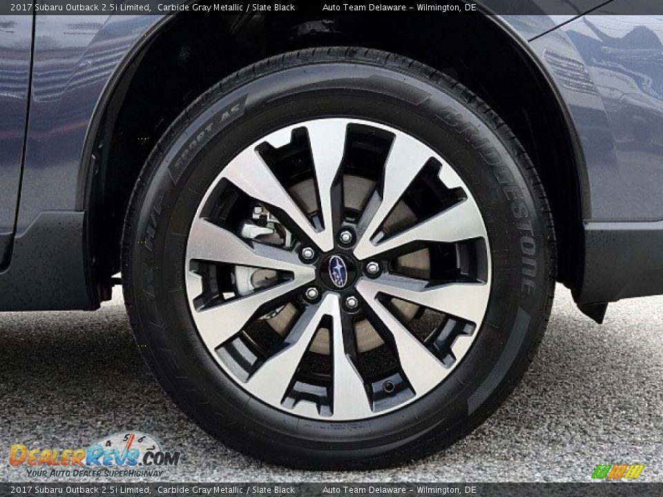 2017 Subaru Outback 2.5i Limited Carbide Gray Metallic / Slate Black Photo #7