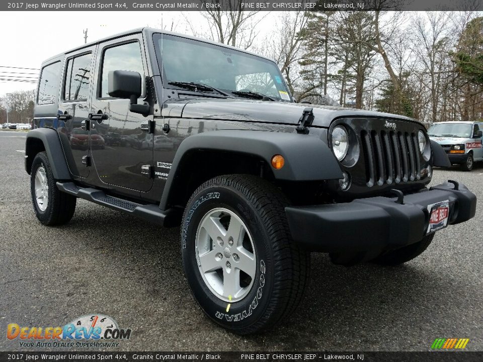 2017 Jeep Wrangler Unlimited Sport 4x4 Granite Crystal Metallic / Black Photo #1